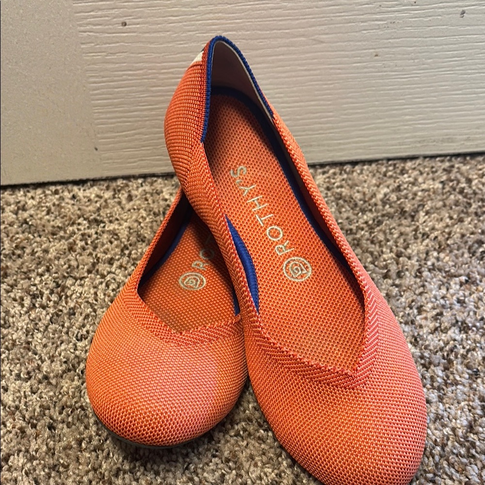 Rothy's Women's Orange Flats Size 8